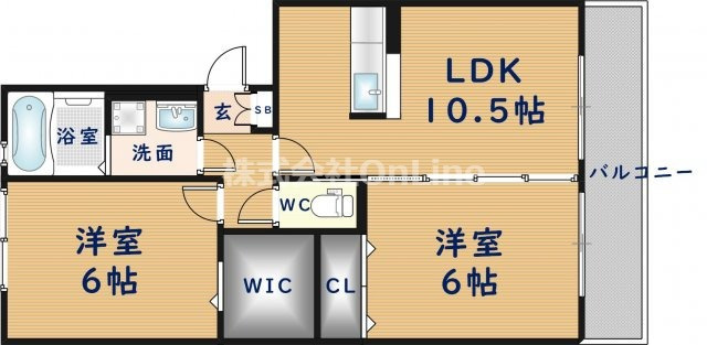 グランドアベニューⅡ番館の間取り