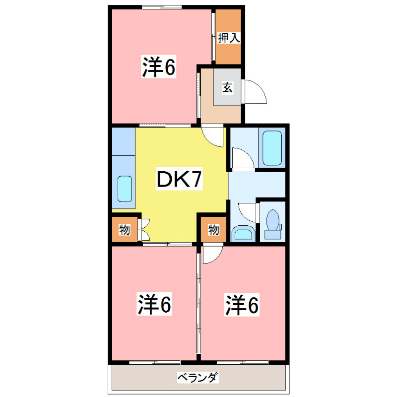 メゾンサンクレールの間取り