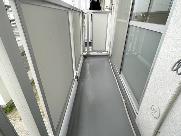 ビレッジハウス藤島6号棟のバルコニー|ビレッジハウスの同一物件・同一タイプの間取りの写真です