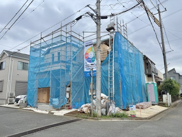 川越市今福730番の前面道路含む現地写真