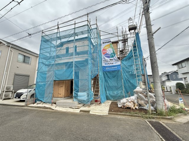 川越市今福730番の前面道路含む現地写真