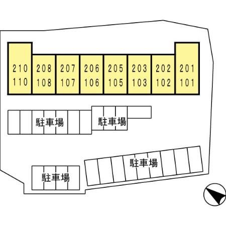 オーク上富野の区画図