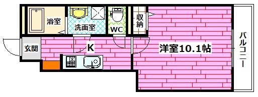 グロー蟹原の間取り