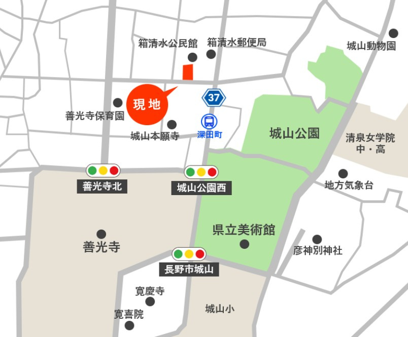 東邦ピュアコート箱清水2丁目Ⅱの地図