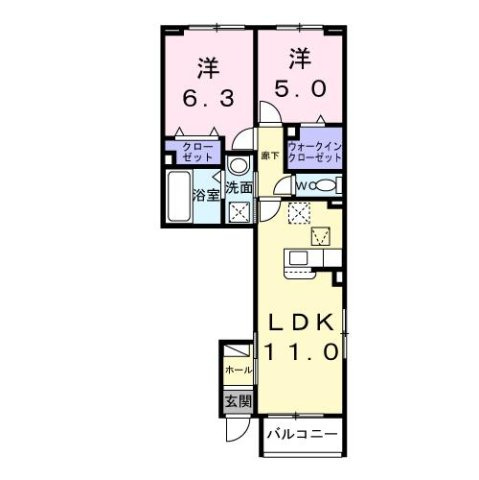 ルミッカの間取り