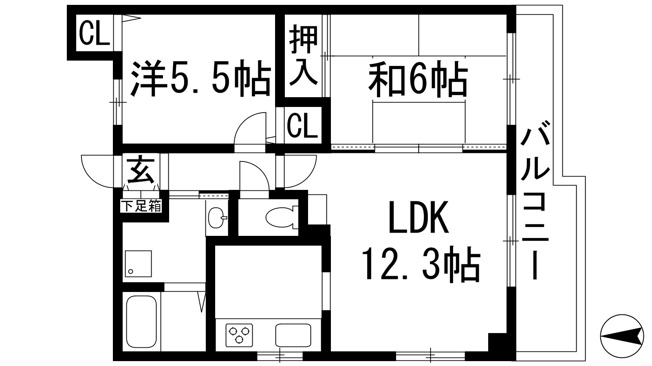【間取り】 | クレマンス甲東園
