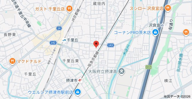 フリックコート東急の地図