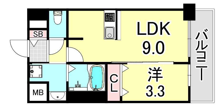 アドバンス神戸パーチェの間取り