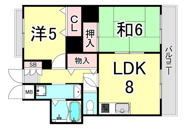ピンリーブルⅡの間取り