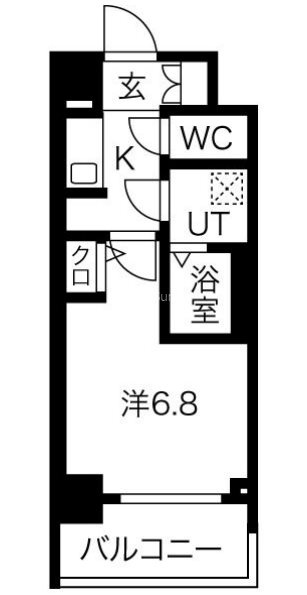 ジアコスモ江戸堀パークフロントの間取り