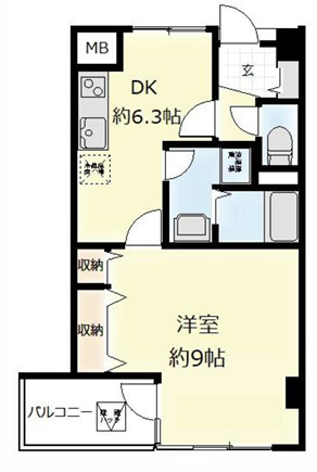ヴェスタ堀江の間取り