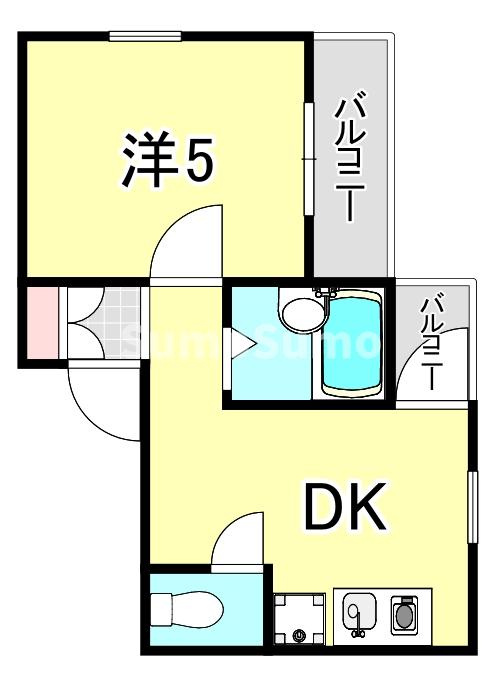 アメニティ東神戸の間取り