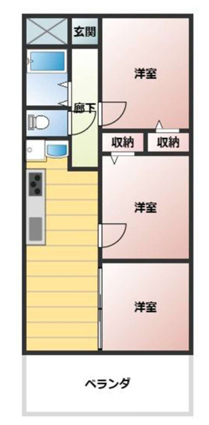 ダイヤモンドコーポの間取り