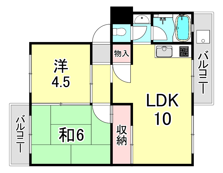 宮川荘の間取り