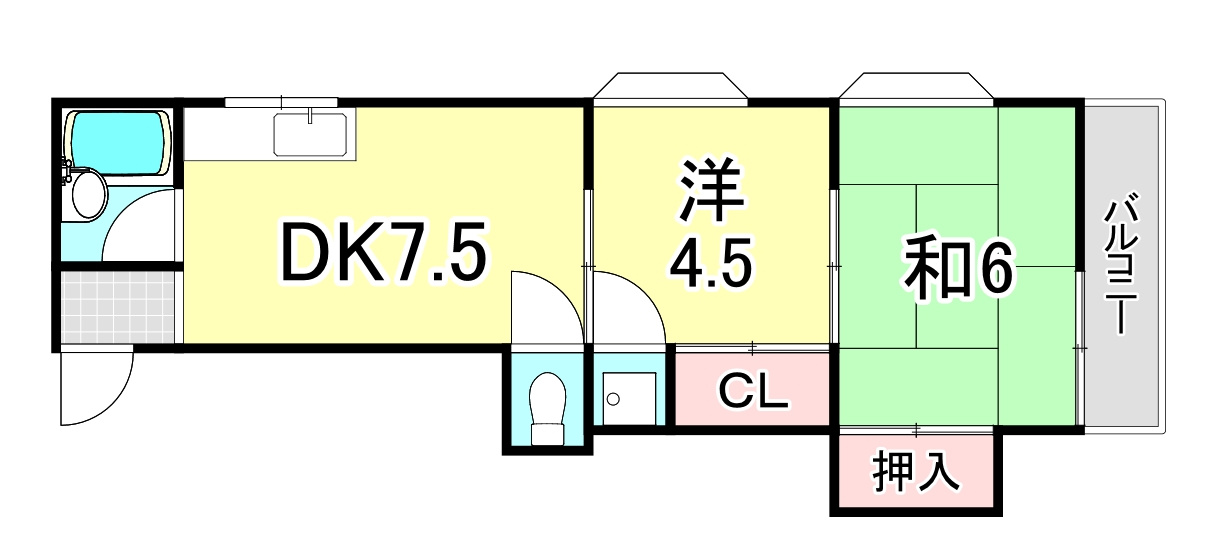 第二長楽荘の間取り