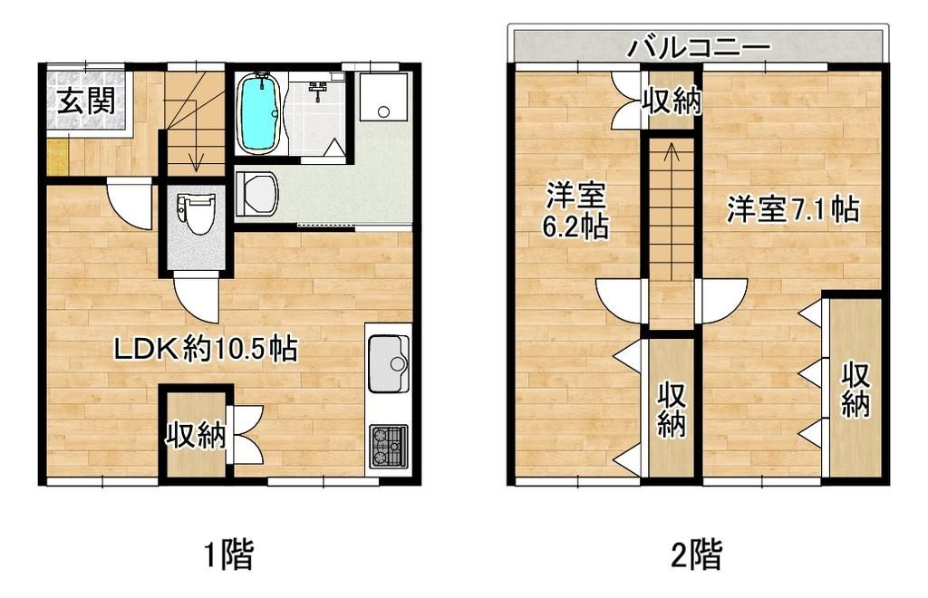 二葉町１丁目テラスⅠの間取り