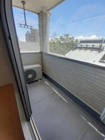 夢野ハイツのバルコニー