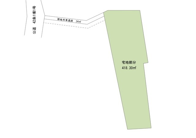 ふじみ野市苗間　中古売戸建の区画図