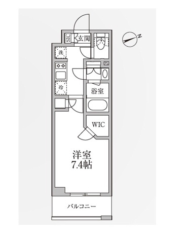 新品家具付きマンション小島7(KaGood東京)の間取り|※間取りと異なる場合は現状を優先します。