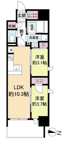 リビオメゾン新大阪の間取り