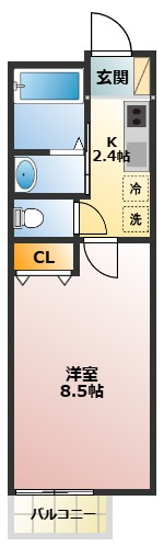 【間取り】 | リバーサイドイズミ | 使いやすい間取りです

