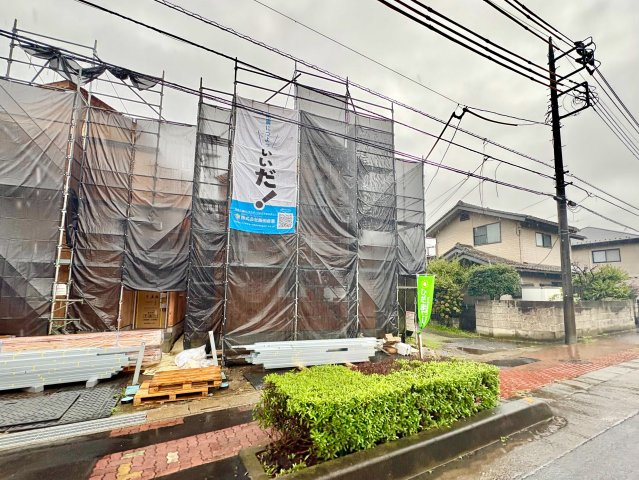 《仲介手数料半額》上尾緑丘第2期　全2棟　A号棟の前面道路含む現地写真