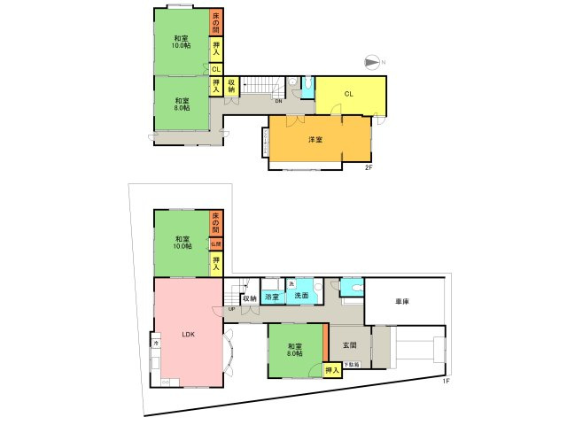 敦賀市本町1丁目中古住宅の間取り