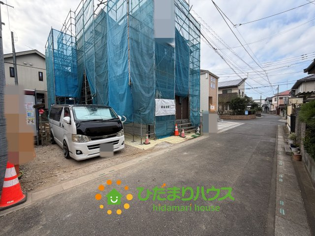 白岡市篠津3期　新築一戸建て　リーブルガーデンの前面道路含む現地写真|2026/10/23　撮影