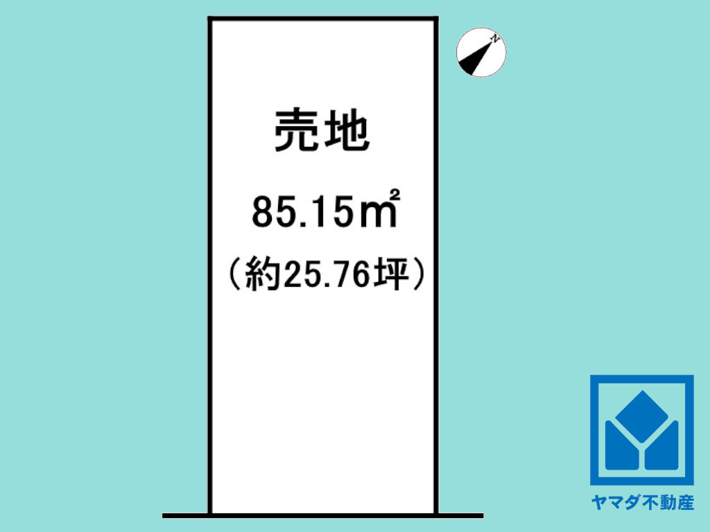 伏見区越前町の土地図|図面と現況が異なる場合は現況を優先いたします。