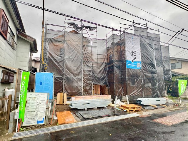 《仲介手数料半額》上尾緑丘第2期　全2棟　B号棟の前面道路含む現地写真