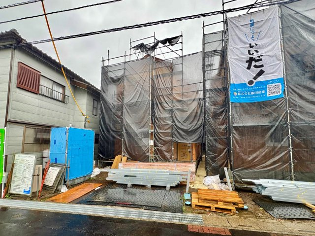 《仲介手数料半額》上尾緑丘第2期　全2棟　B号棟の前面道路含む現地写真