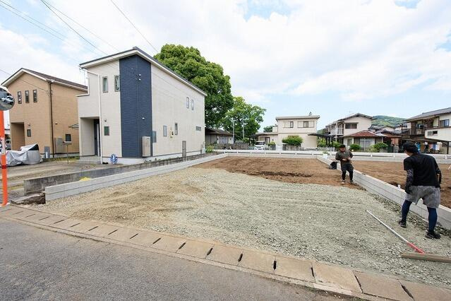 サンコート　熊本市西区高橋町１丁目２号地の前面道路含む現地写真|2号地　2026年5月22日撮影