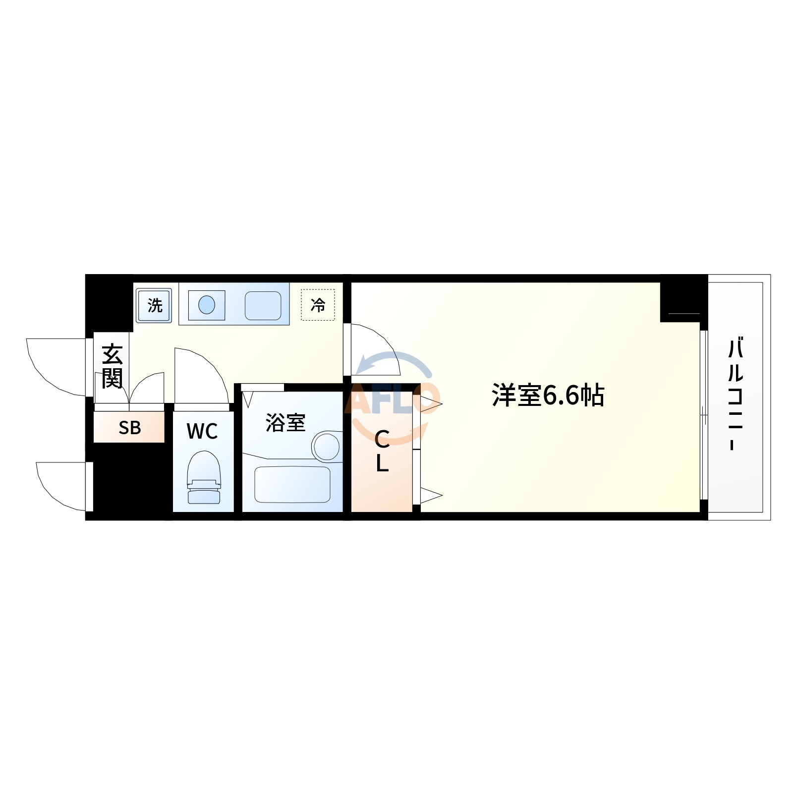 おおきに新大阪駅前サニーアパートメントの間取り|おおきに新大阪駅前サニーアパートメント　間取り
