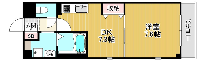 【間取り】 | メゾン　バイタル　D棟