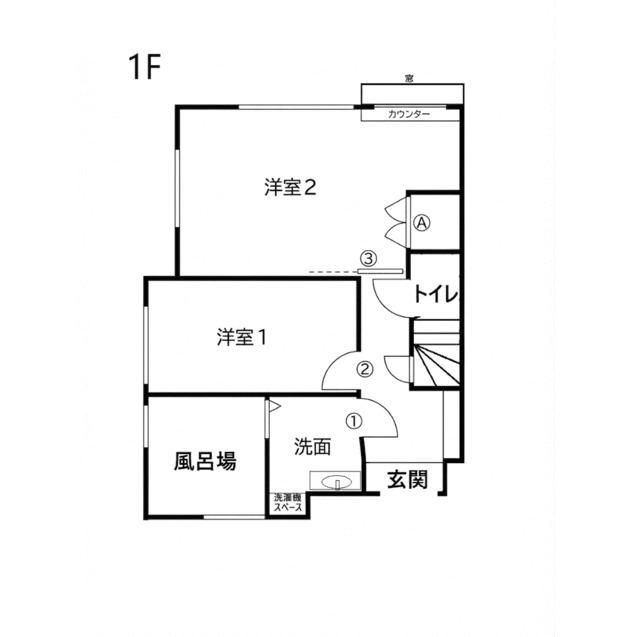 中野区大和町2丁目　中古戸建の間取り|1F間取り図

現地ご見学希望・資料請求などお気軽にお問い合わせ下さい！
03-5990-5201
