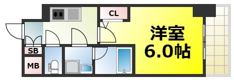 【間取り】 | エスリード難波ザ・アーク 仲介手数料無料