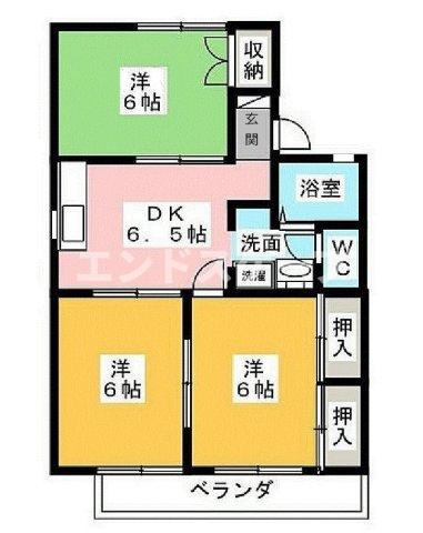 リバーサイド松村の間取り|高崎、前橋のお部屋探しはエンドスケープまで！お客様の理想お聞かせ下さい♪