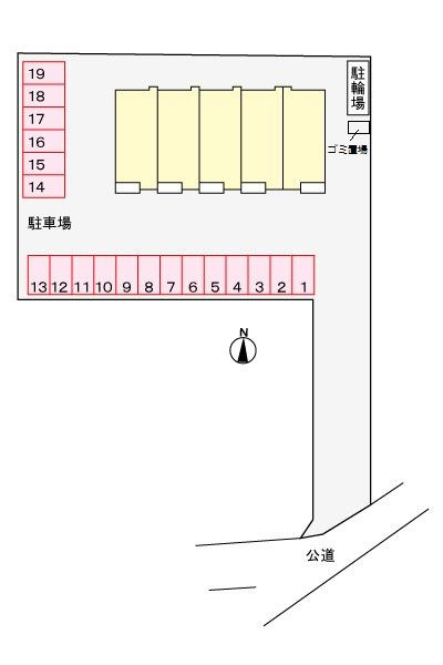 シンフォニアⅠの駐車場
