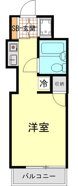 横浜市磯子区磯子２丁目の賃貸マンションの間取り