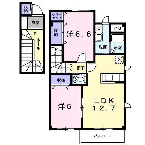 セントラル　ヴィレッジ　Ａ棟の間取り