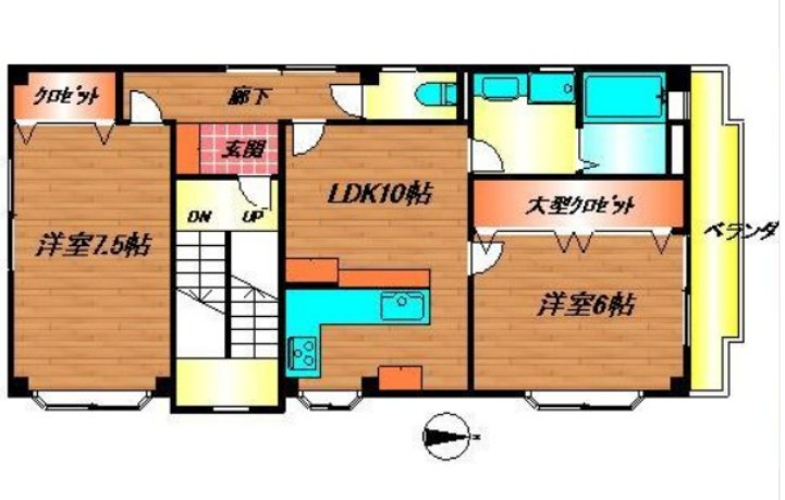 丸越マンションの間取り