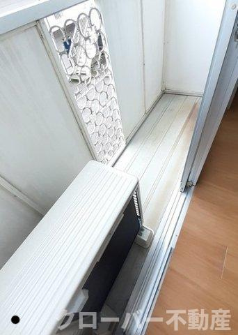 ハイツおおいしのバルコニー