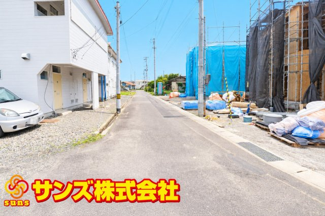 郡山市田村町徳定字塚ノ越　　２号棟　　御代田小学校、守山中学区の外観|南側前面道路