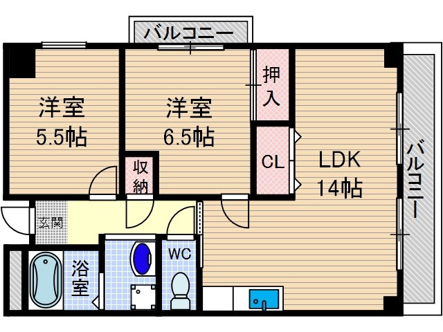 【間取り】 | サンハイム玉櫛