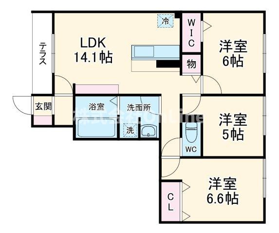 【間取り】 | ファミールD希Ⅲ