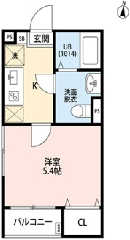 エクセラン所沢の間取り