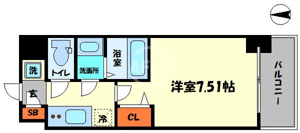 フォーリアライズ難波南レーヴの間取り|フォーリアライズ難波南レーヴ　間取り