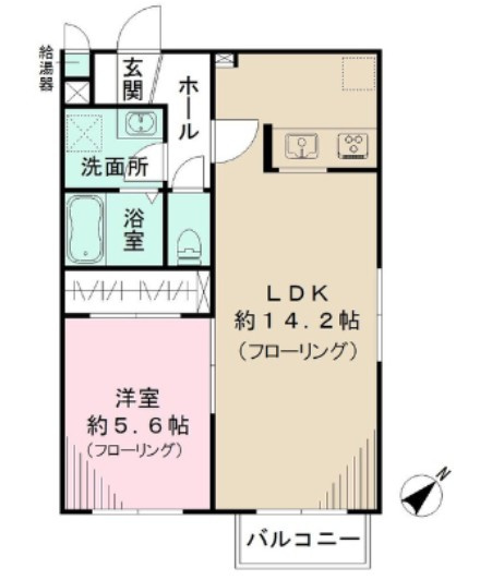 リバーサイドMINEの間取り