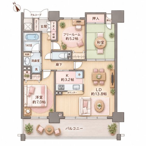 リバティパーク枚方D棟の間取り|間取り図はいかがですか？ご希望を叶える間取りですか？リビングの広さは？水回りの位置は？カウンターキッチン？など色々な情報が集約されています。弊社ではリフォームなどのご相談も承っております。