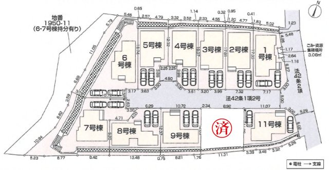 相模原市南区磯部全１１棟の区画図|新築全11棟！